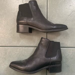 Franco sarto black booties